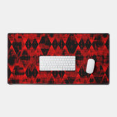 Erratisches Rot und Black Diamond Wonder Schreibtischunterlage (Tastatur & Maus)