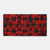 Erratisches Rot und Black Diamond Wonder Schreibtischunterlage (Vorderseite)