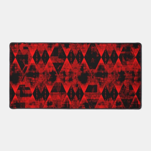 Erratisches Rot und Black Diamond Wonder Schreibtischunterlage (Vorderseite)