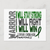 Erreger einer Lebererkrankung Postkarte (Vorderseite)