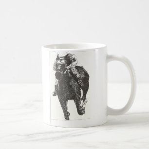 Erregung des Pferds Raceing Kaffeetasse