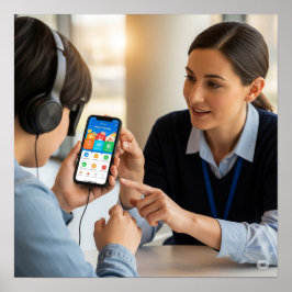 Erreichbare Einkaufsmöglichkeiten Poster