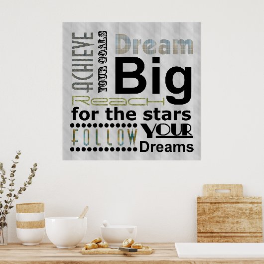 Erreichbare Träume Poster (Küche)