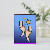 Erreichbarkeit 4 Die Sterne Postkarte (Stehend Vorderseite)