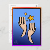 Erreichbarkeit 4 Die Sterne Postkarte (Vorne/Hinten)