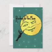 Erreichbarkeit der weißen Sterne der Moon Birthday Einladung (Rückseite)