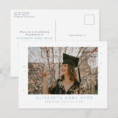 Erreichbarkeit für den Sternen-Abschluss Postkarte (Vorne/Hinten)