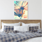 Erreichbarkeit für die Blume des Sky Cosmos Leinwanddruck (Insitu (Schlafzimmer))