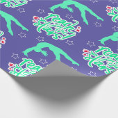 Erreichbarkeit für die Gymnastik der Sterne Geschenkpapier (Ecke)