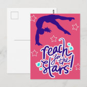 Erreichbarkeit für die Gymnastik der Sterne Postkarte (Vorne/Hinten)