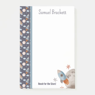 Erreichbarkeit für die Raumrakete der Sterne Perso Post-it Klebezettel