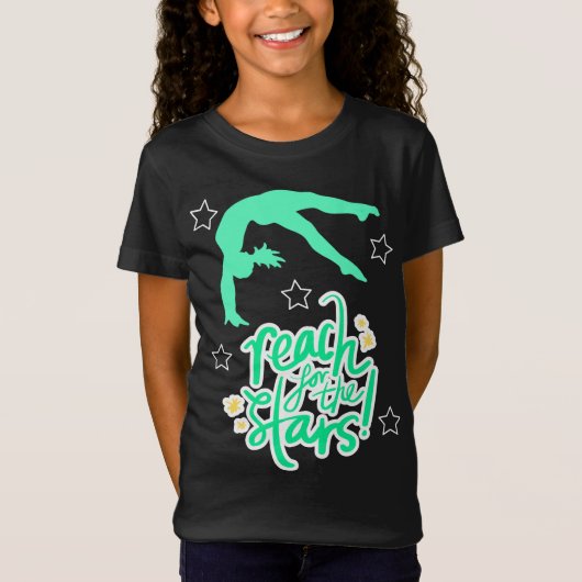 Erreichbarkeit für die Stars Gymnastik Tumbling T  T-Shirt (Vorderseite)