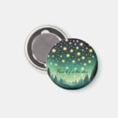 Erreichbarkeit für die Sterne - Grüne Schattierung Magnet (Vorderseite/Rückseite)