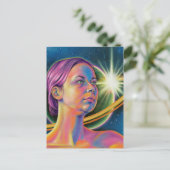 Erreichbarkeit für die Sterne - Inspirationsquelle Postkarte (Stehend Vorderseite)