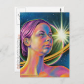 Erreichbarkeit für die Sterne - Inspirationsquelle Postkarte (Vorne/Hinten)