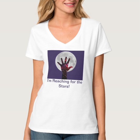 Erreichbarkeit für die Sterne  T-Shirt (Vorderseite)