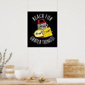 Erreichbarkeit für Großes Funny Cheese Pun Dark BG Poster (Küche)