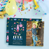 Erreichbarkeit VIER der Sternenflotte Foto Geburts Einladung