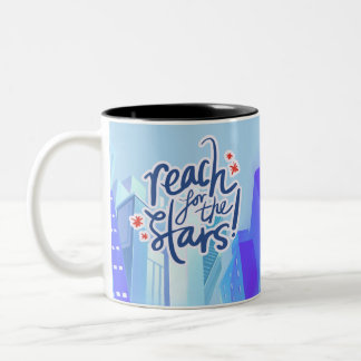 Erreiche die Sterne - Inspirative Tasse