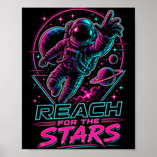 Erreiche die Sterne Schüler Lehrer Wachstumsmental Poster