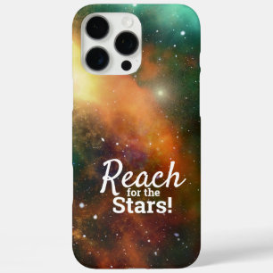 Erreiche für die Sterne Zitat-Typografie Cool Spac iPhone 16 Pro Max Hülle
