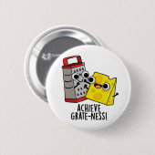 Erreiche Größe Lustige Käse-Wortspiele Button (Vorne & Hinten)
