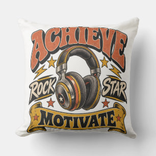 Erreiche Rockstar-Motivation Kissen
