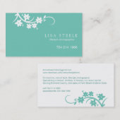 Erreichen des blühenden Stammes Visitenkarte (Vorne/Hinten)