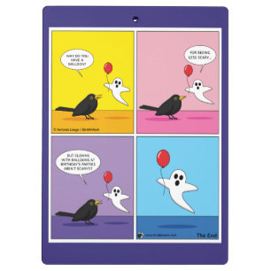 Erreichen des Comic des Gegenziels Klemmbrett