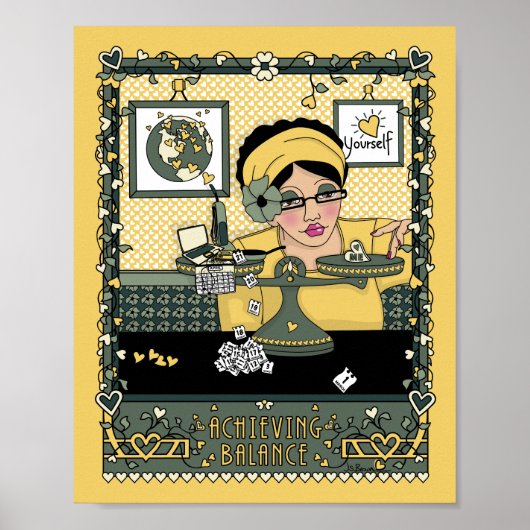 Erreichen des Gleichgewichts_C_8x10-Poster Poster (Vorne)