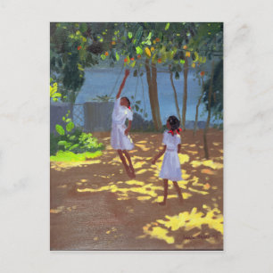 Erreichen für Orangen Bentota Sri Lanka 1998 Postkarte