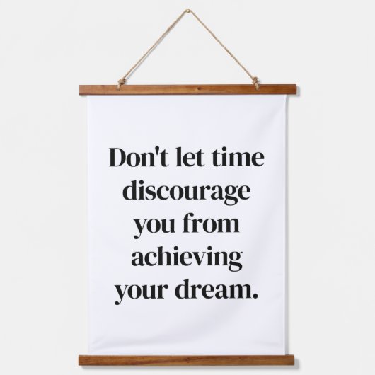 Erreichen Ihres Traumes mit Holzklappwand Wandteppich Mit Holzrahmen (Vorderseite)