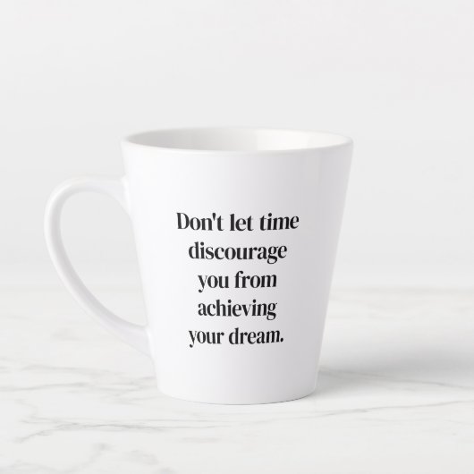 Erreichen Ihres Traums Latte-Tasse Milchtasse (Links)