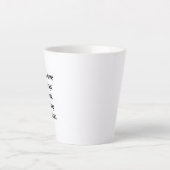 Erreichen Ihres Traums Latte-Tasse Milchtasse (Vorderseite)
