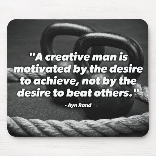 Erreichen - Kettlebell Workout Motivierend Mousepad (Vorne)