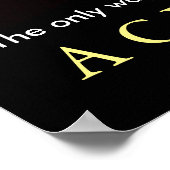 Erreichen Motivierend flammender Baseball Poster (Ecke)