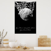 Erreichen Motivierend Quote Basketball Poster (Küche)
