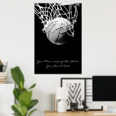 Erreichen Motivierend Quote Basketball Poster (Heimbüro)