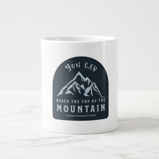 Erreichen Sie den Gipfel des Berges Jumbo-Tasse (Vorderseite)