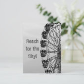 Erreichen Sie den Himmel, das Riesenrad Postkarte (Stehend Vorderseite)