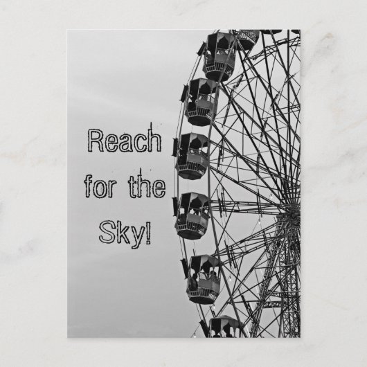 Erreichen Sie den Himmel, das Riesenrad Postkarte (Vorderseite)