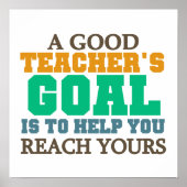 Erreichen Sie Ihre Ziele Poster (Vorne)