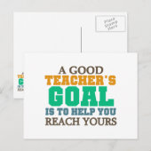 Erreichen Sie Ihre Ziele Postkarte (Vorne/Hinten)