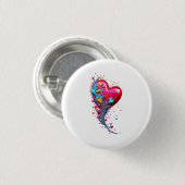 Erreichen Sie sie mit Ihrem Herzen II Button (Vorne & Hinten)