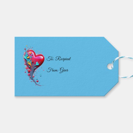 Erreichen Sie sie mit Ihrem Herzen II Geschenkanhänger (Vorderseite (Horizontal))