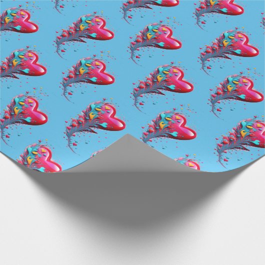 Erreichen Sie sie mit Ihrem Herzen II Geschenkpapier (Ecke)