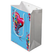 Erreichen Sie sie mit Ihrem Herzen II Mittlere Geschenktüte (Vorderseite Schrägansicht)