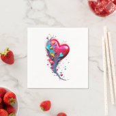 Erreichen Sie sie mit Ihrem Herzen II Serviette (Beispiel)