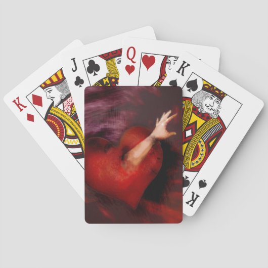 Erreichen Sie sie mit Ihrem Herzen Spielkarten (Rückseite)