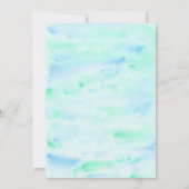 Erreichen Sie vier der Sterne Blue Space Geburtsta Einladung (Rückseite)